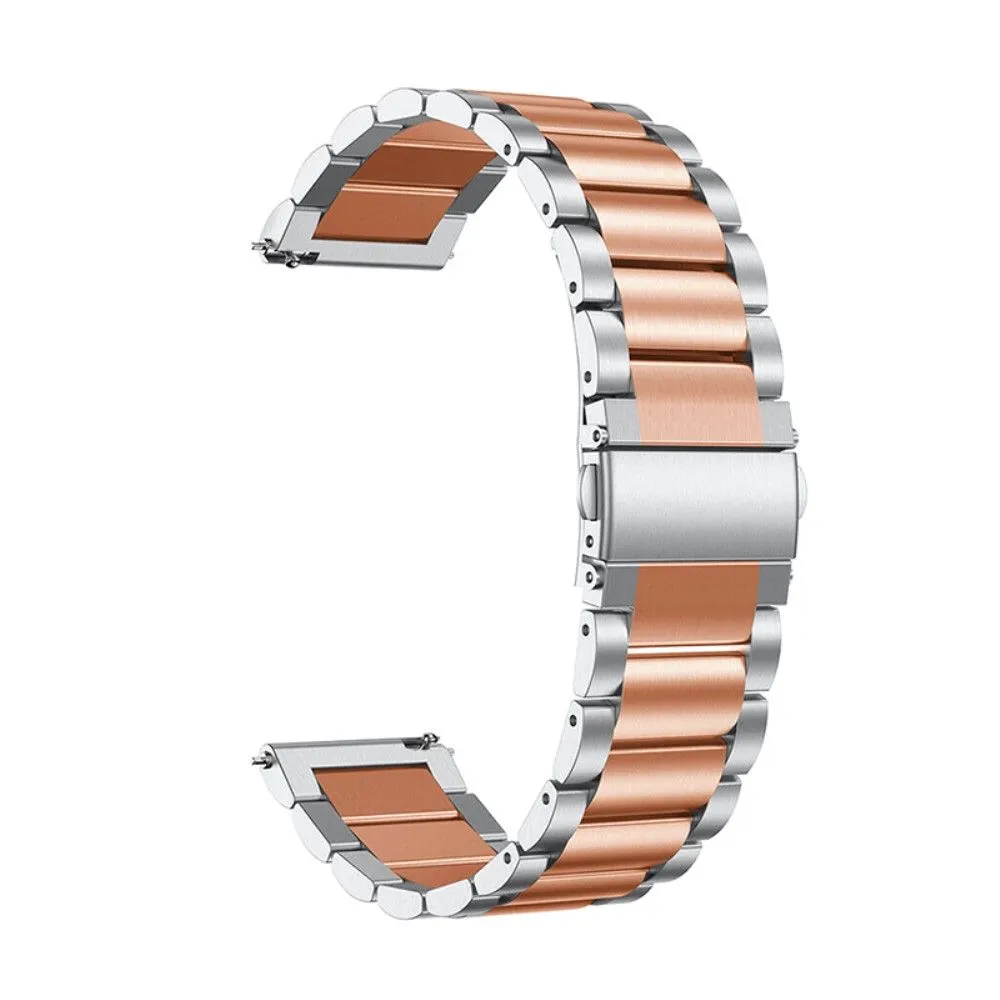 20mm triple bead stainless steel watch strap for Samsung Galaxy Watch - Rose Gold