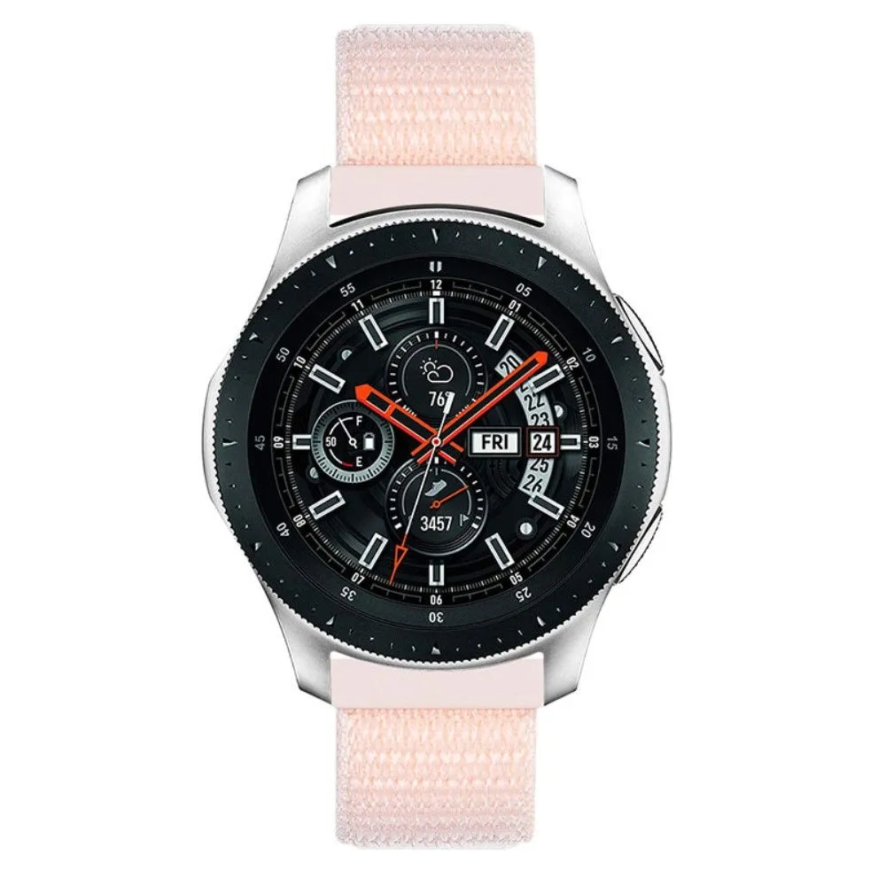 22mm Samsung Galaxy Watch 3 (45mm) / Watch (46mm) / Gear S3 nylon watch strap - Pink