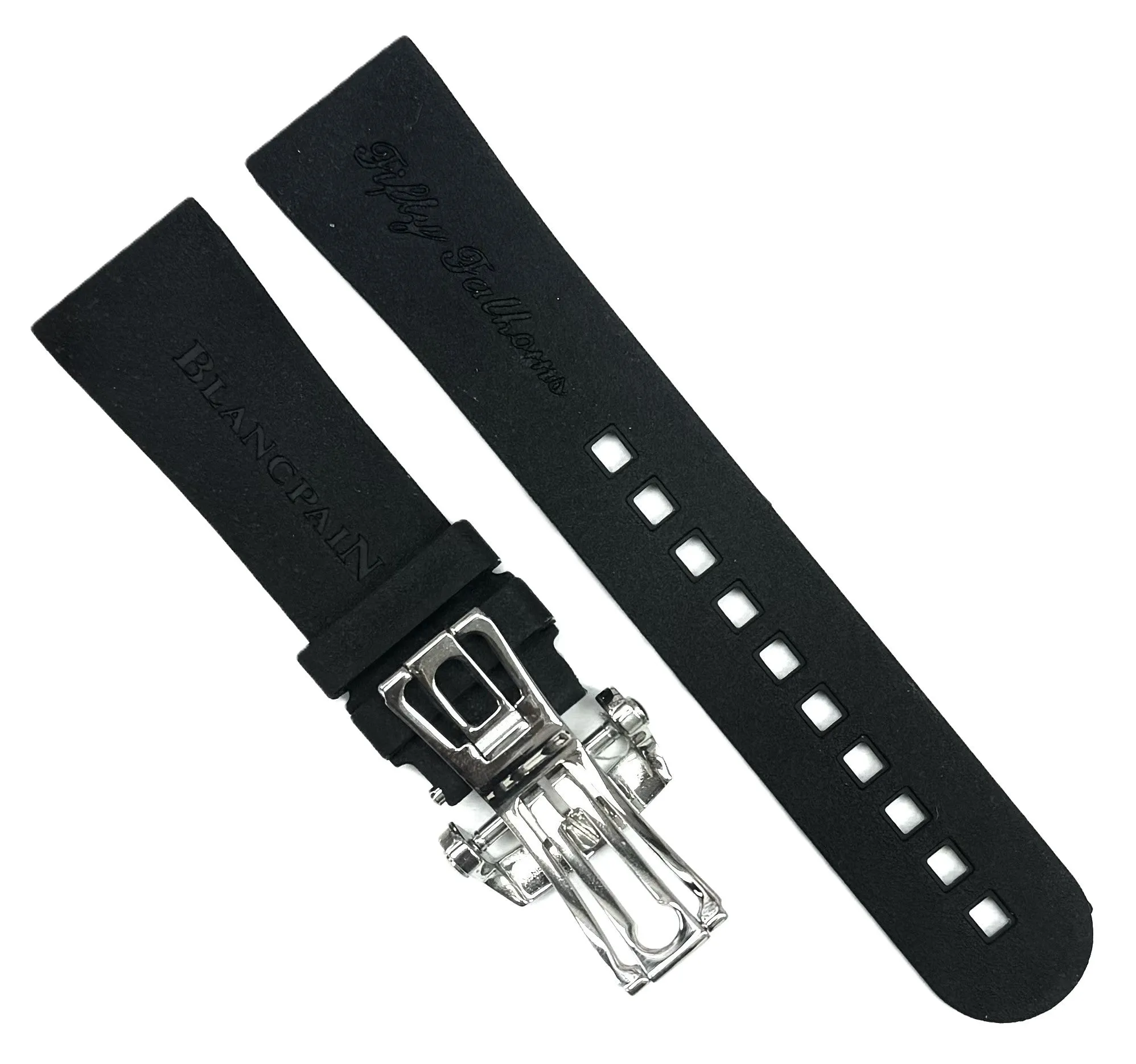 23x17 mm High-Quality Rubber Watch Band for BLANC PAIN Watches