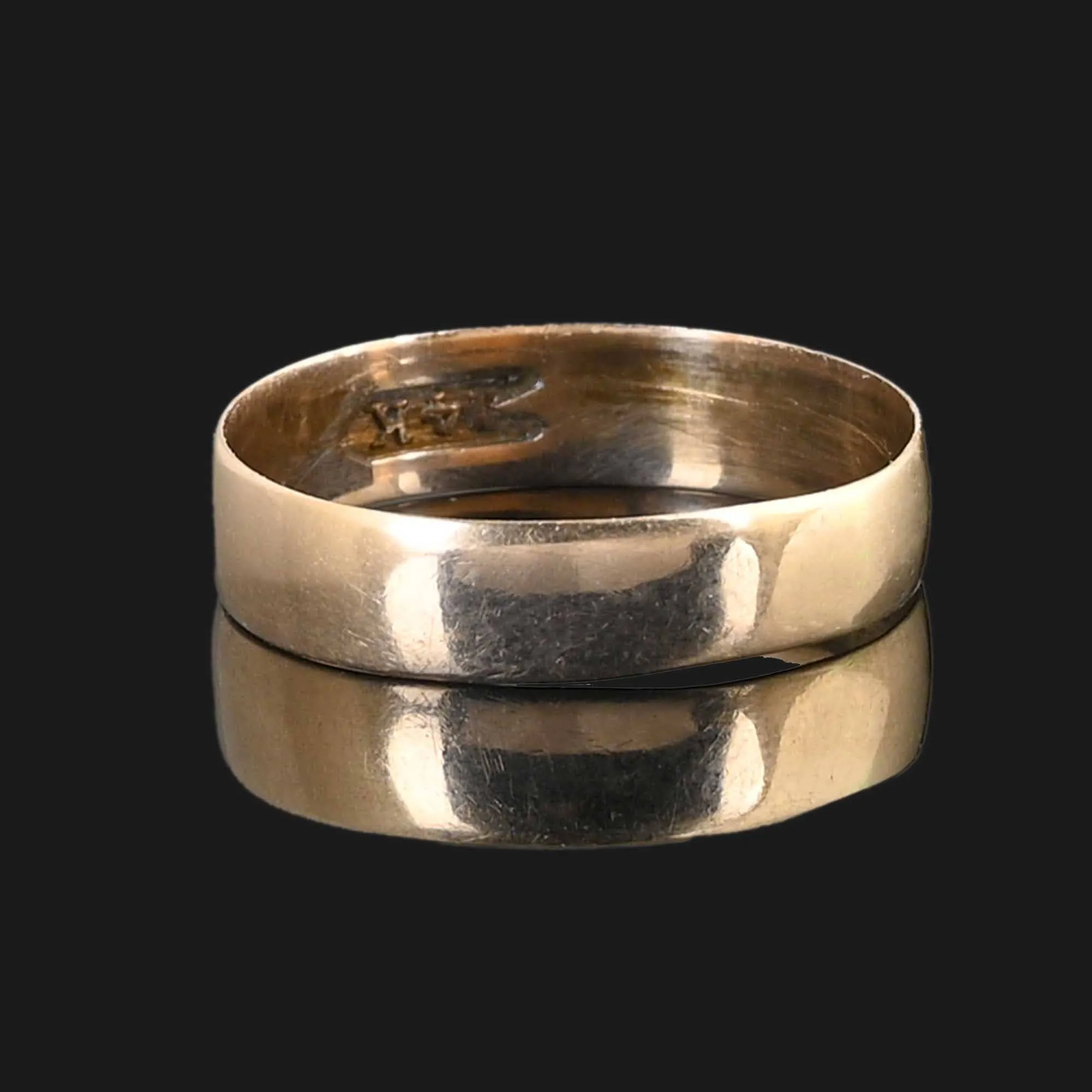 Antique 14K Gold Wedding Band Ring