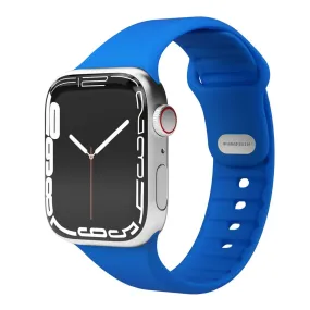 Apple Watch (38/40/SE/41/42mm) Vonmählen Classic Band 2 Genanvendt Silikone Rem - Sky Blå