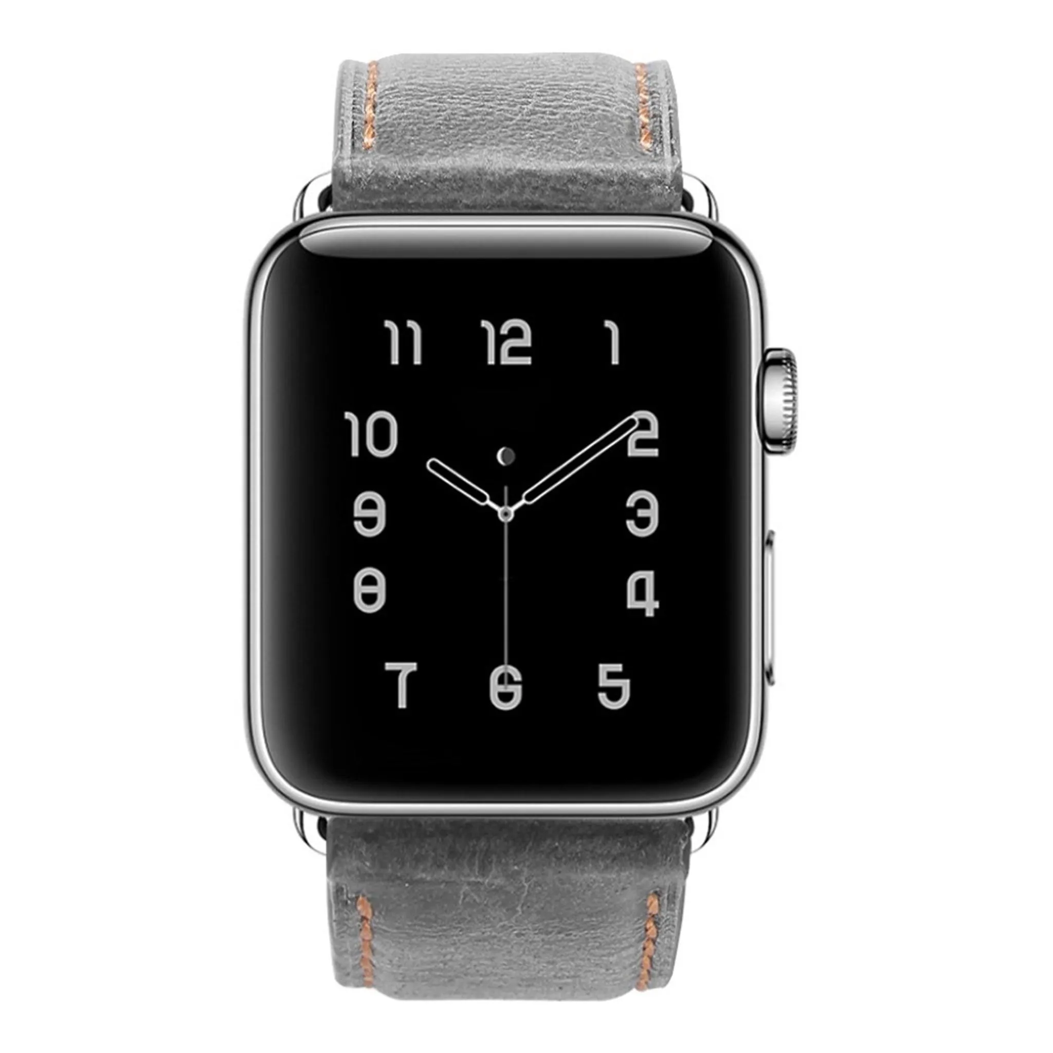 Apple Watch Series 5 44mm cool genuine leather watch band - Grey