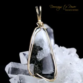 Azozeo Phenacite Crystal Pendant in 14k Gold 'Ultra Rare' RESERVED!