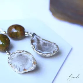 Baby Sun Earrings - Geode Gems