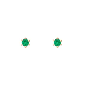 Birthstone Earrings: May Emerald