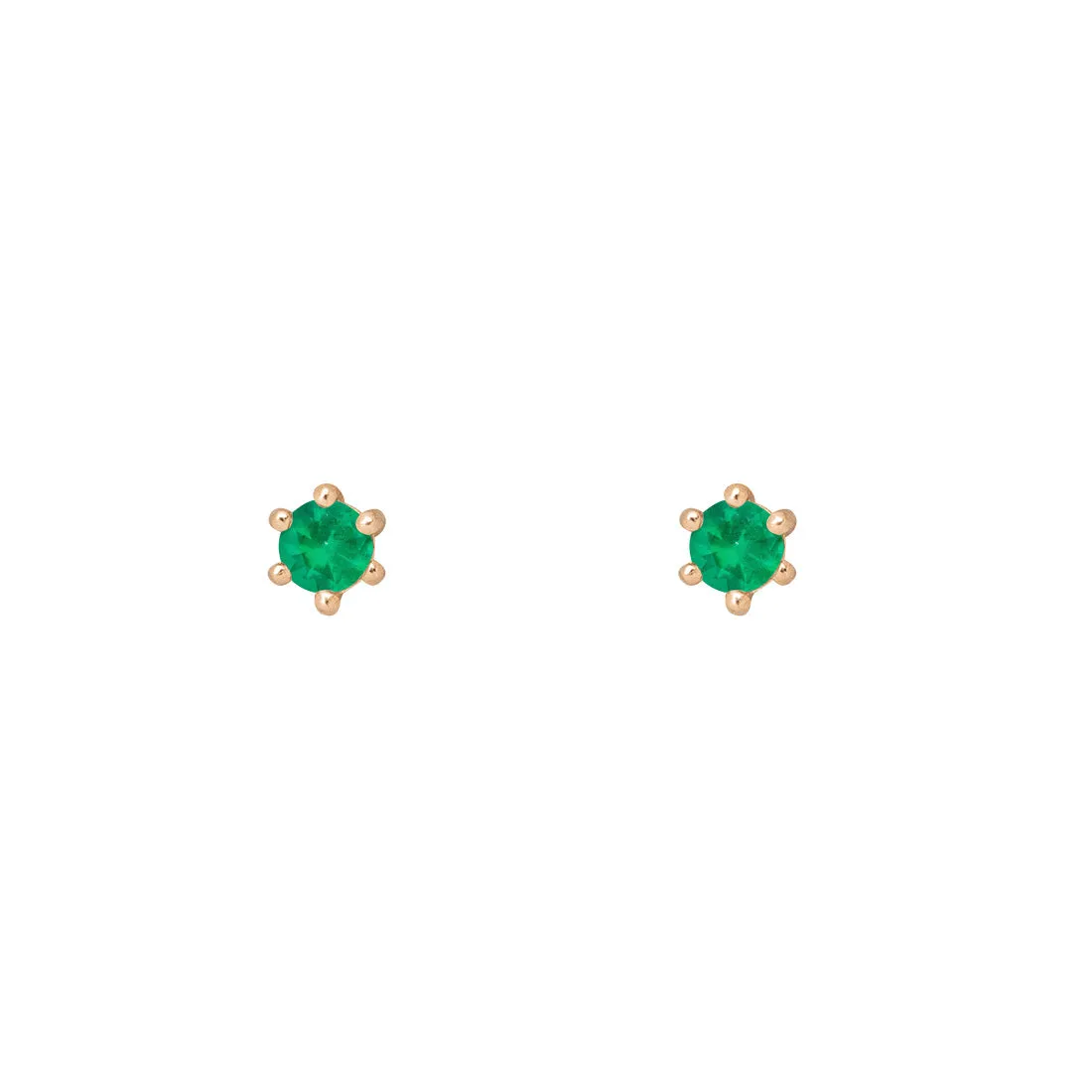 Birthstone Earrings: May Emerald