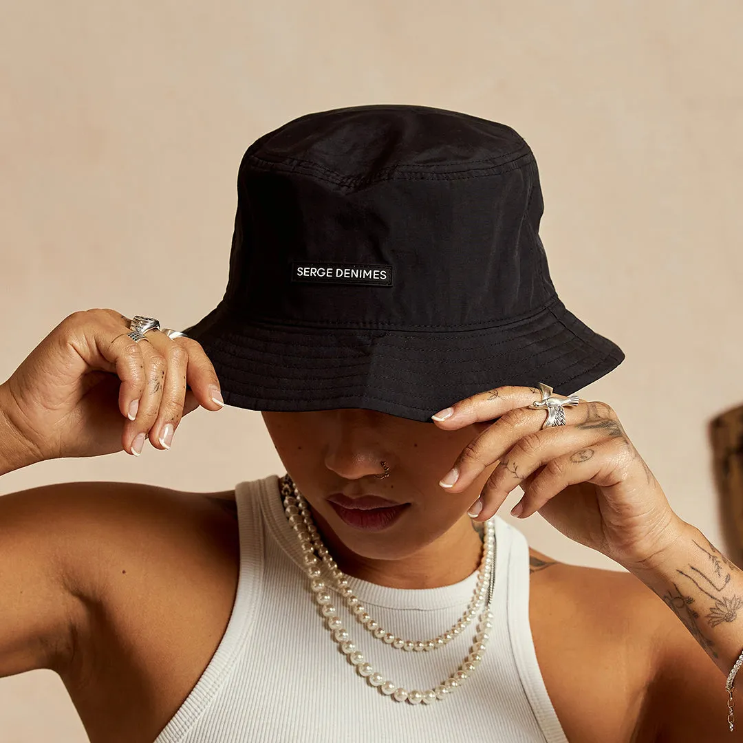 Black Logo Bucket Hat