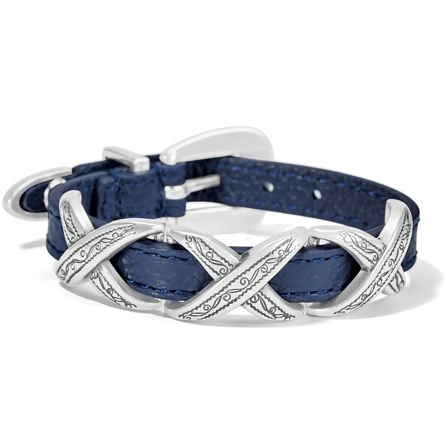 Brighton | Kriss Kross Etched Bandit Bracelet | Women's