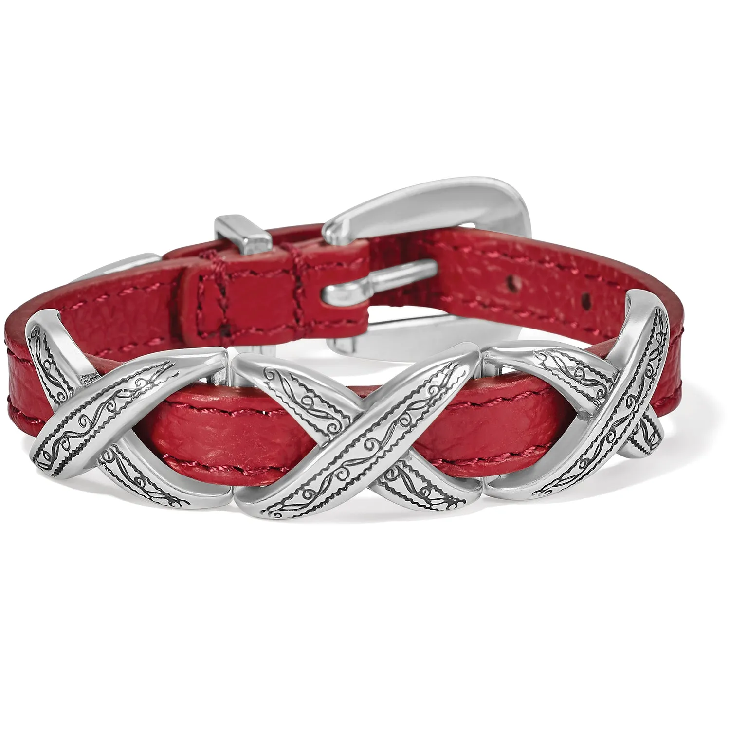 Brighton | Kriss Kross Etched Bandit Bracelet | Women's