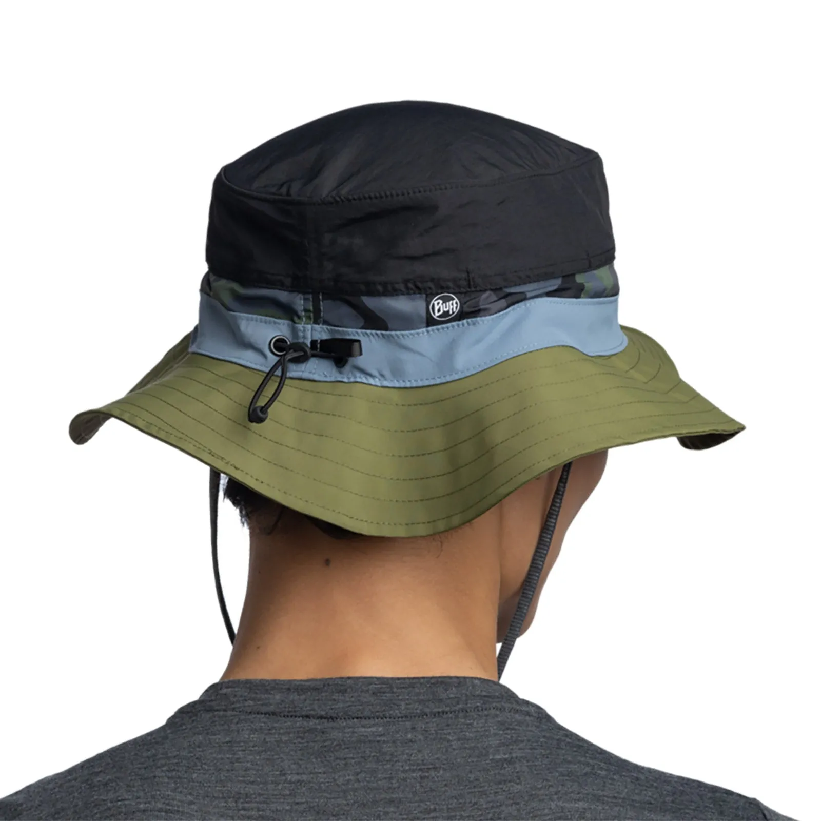 Buff Unisex Explore UPF 50 Outdoor Walking Sun Booney Bucket Hat - Forest