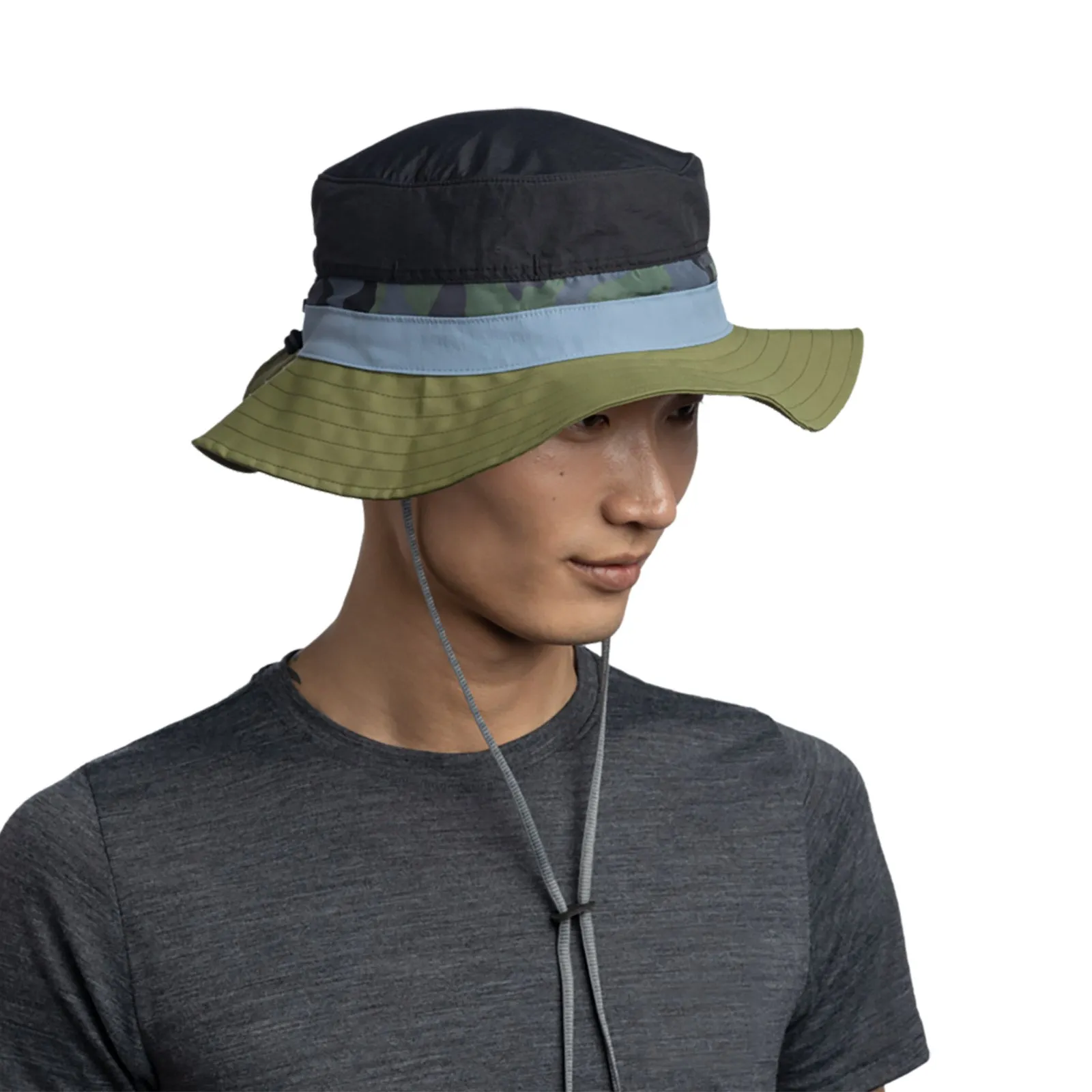 Buff Unisex Explore UPF 50 Outdoor Walking Sun Booney Bucket Hat - Forest