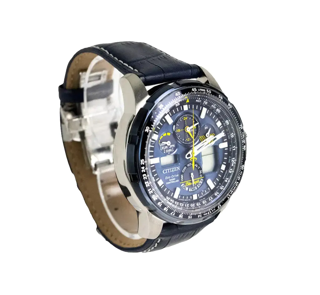 Citizen Blue Angels Skyhawk AT Crocodile Print Strap Watch