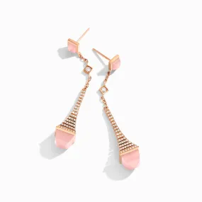 Cleo Rev Diamond Long Drop Earrings