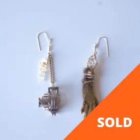 CORINNE'S "TRAPPER FASHION" CUSTOM EARRINGS I