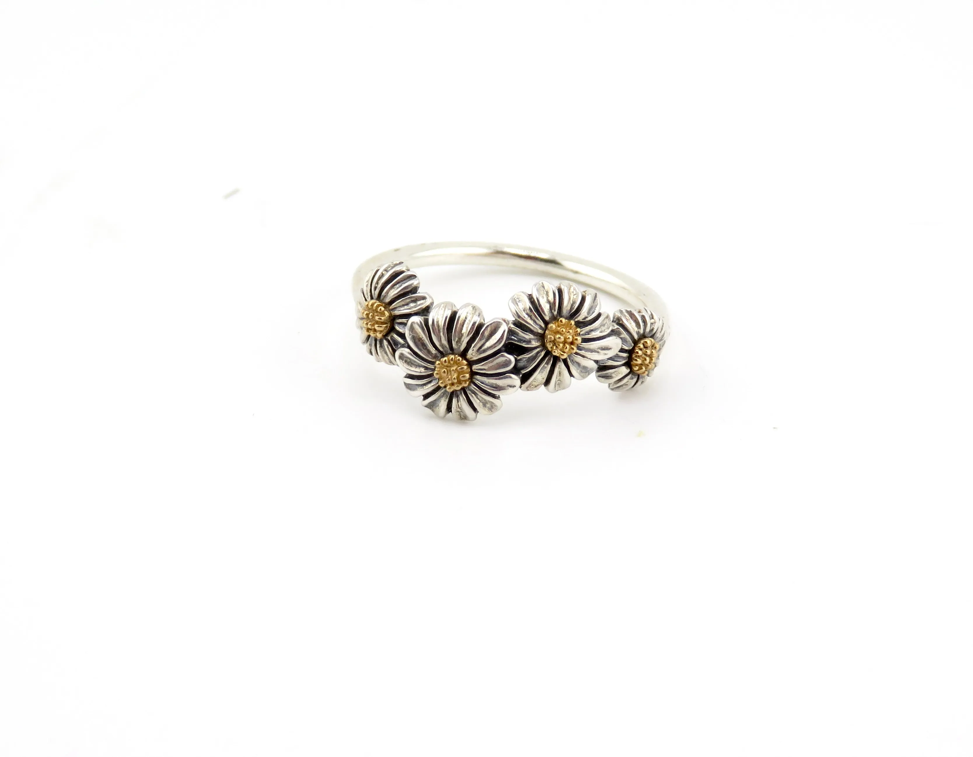 Daisy Chain Ring - Mixed Metals