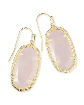 Dani Earrings In Rose Quartz