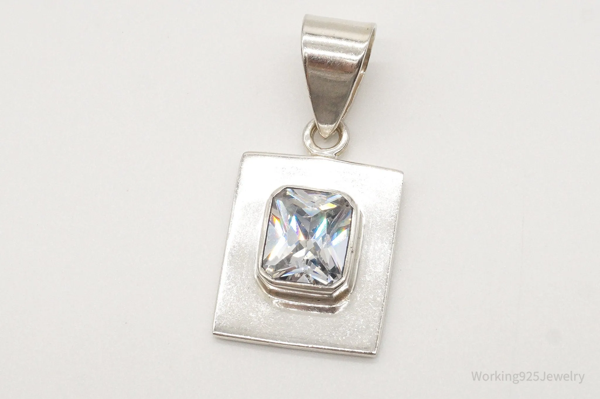 Designer Silpada Retired Cubic Zirconia Sterling Silver Pendant