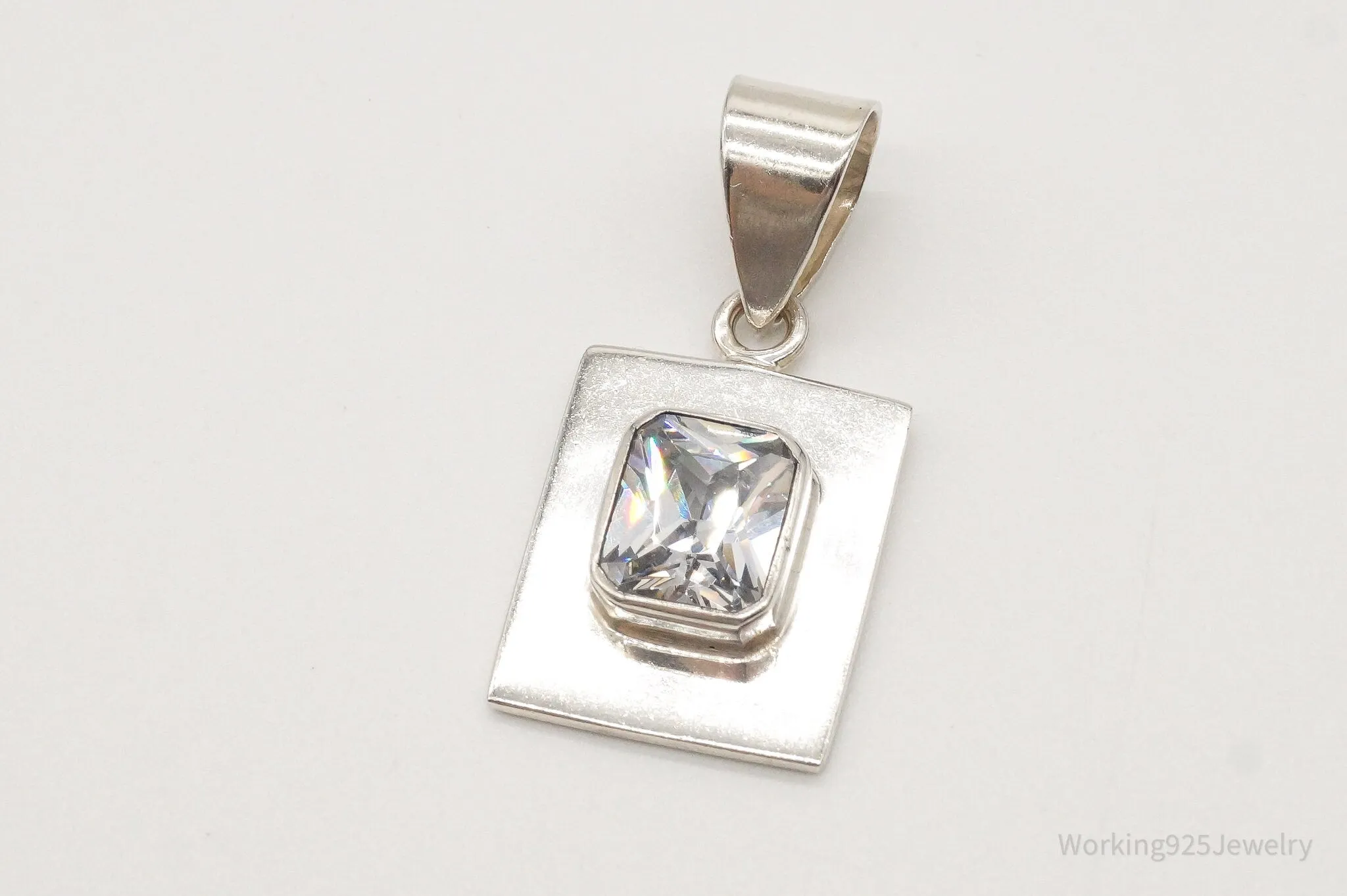 Designer Silpada Retired Cubic Zirconia Sterling Silver Pendant