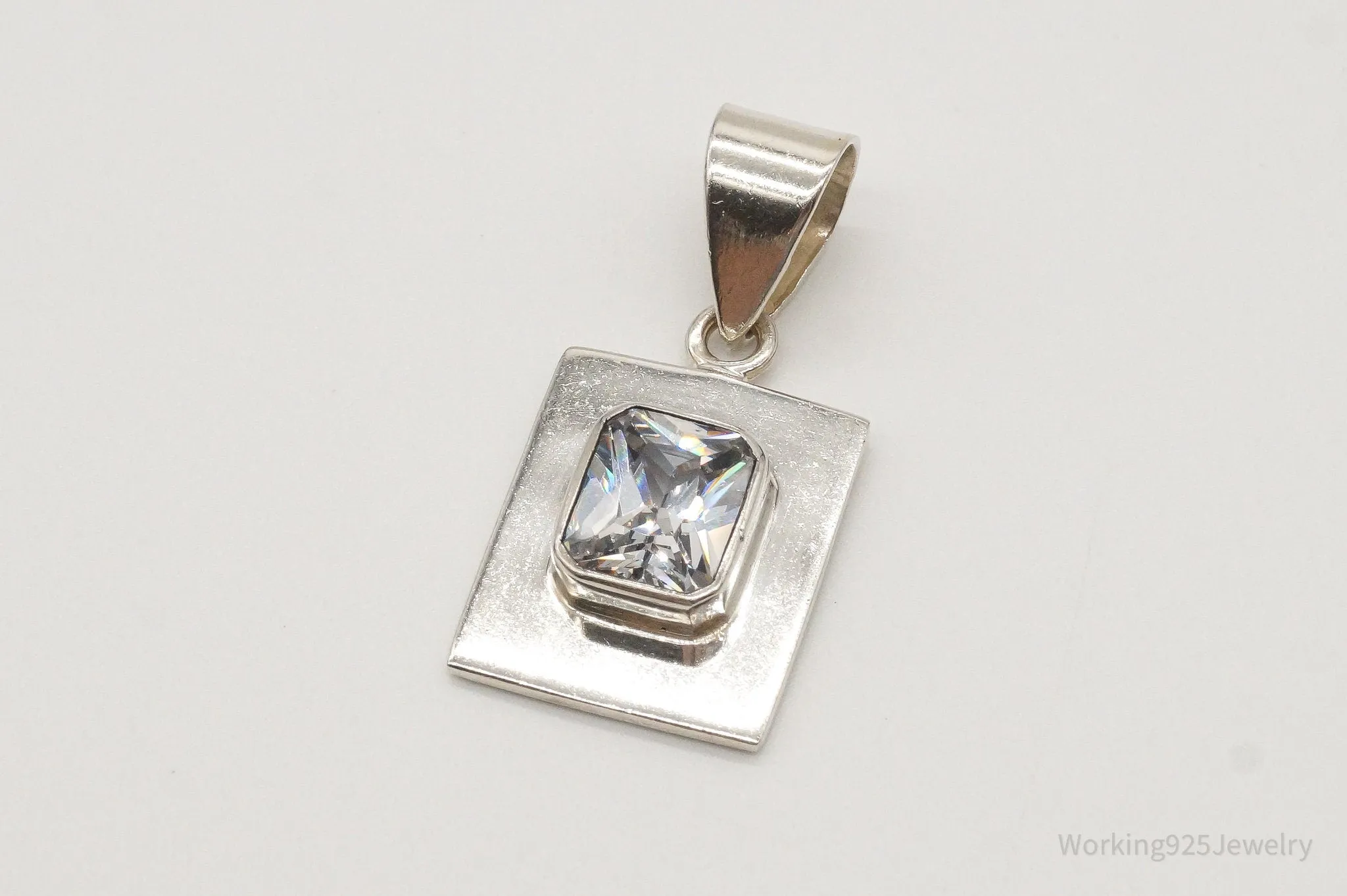 Designer Silpada Retired Cubic Zirconia Sterling Silver Pendant