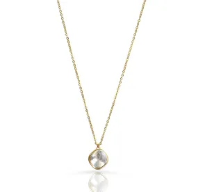 DESIREE WHITE TOPAZ BIRTHSTONE PENDANT - APRIL