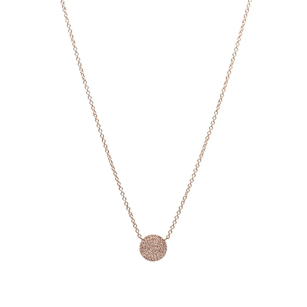 Diamond Disc Necklace