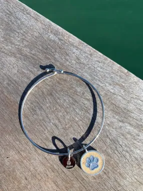 Dune Paw Print Beach Charm Bracelet