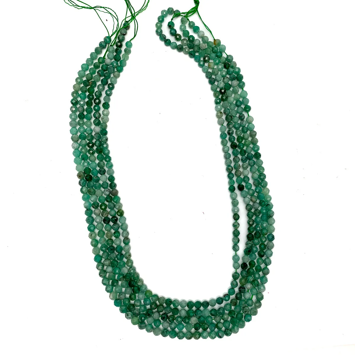 Emerald Columbia 4mm Faceted Rounds