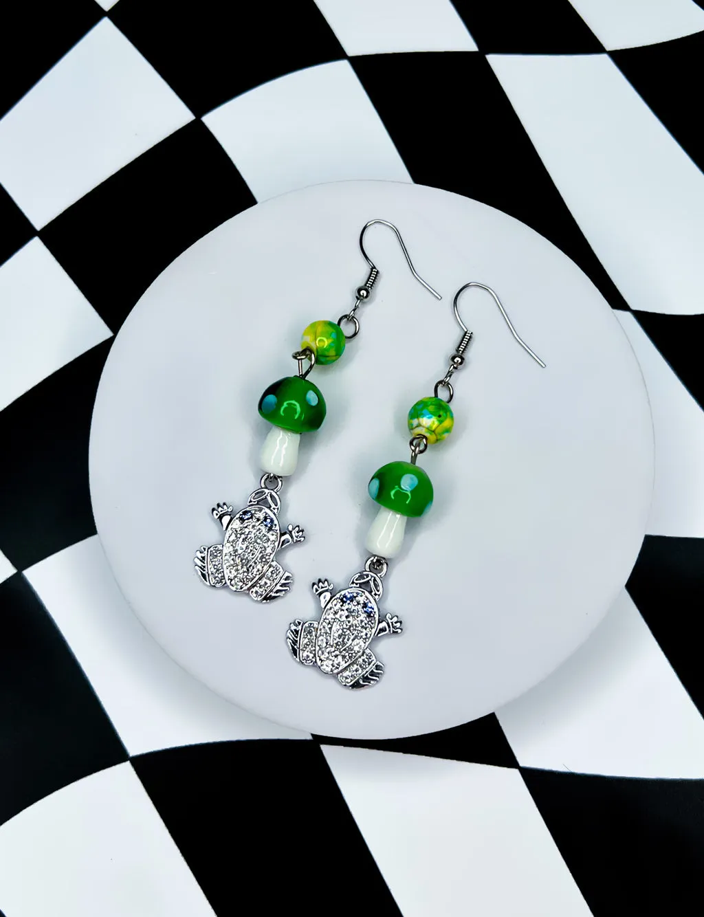 FANCY FROG PRINCESS EARRINGS