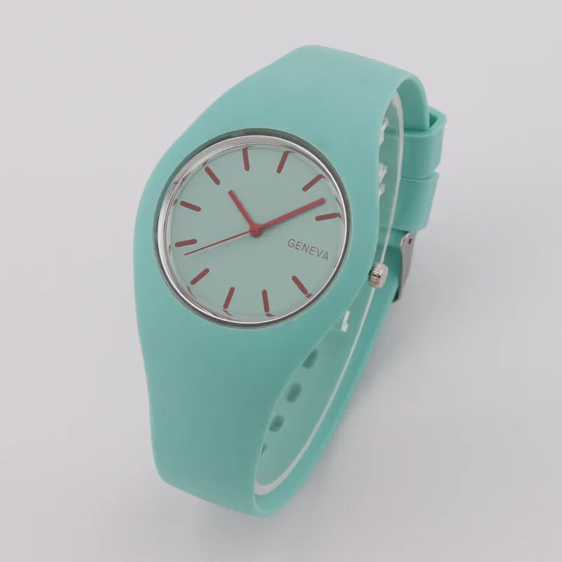 Fashion Fashion Candy Korean Quartz Watch Silicone Strap Women's Watch