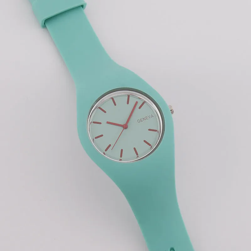 Fashion Fashion Candy Korean Quartz Watch Silicone Strap Women's Watch