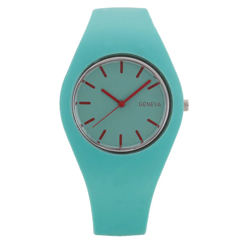 Fashion Fashion Candy Korean Quartz Watch Silicone Strap Women's Watch