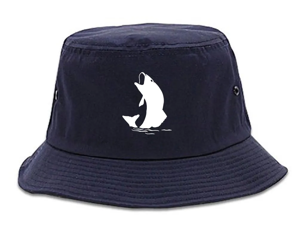 Fish Fisherman Chest Mens Bucket Hat