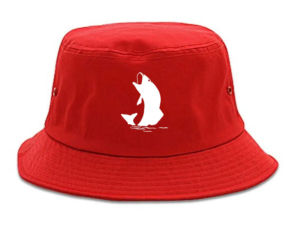 Fish Fisherman Chest Mens Bucket Hat