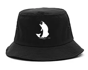 Fish Fisherman Chest Mens Bucket Hat