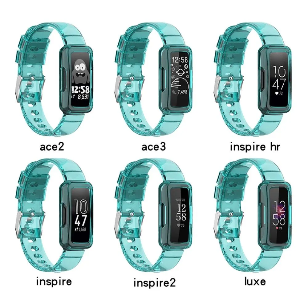 Fitbit Ace 3 / Luxe / Inspire HR clear TPU cover   watch strap - Transparent White