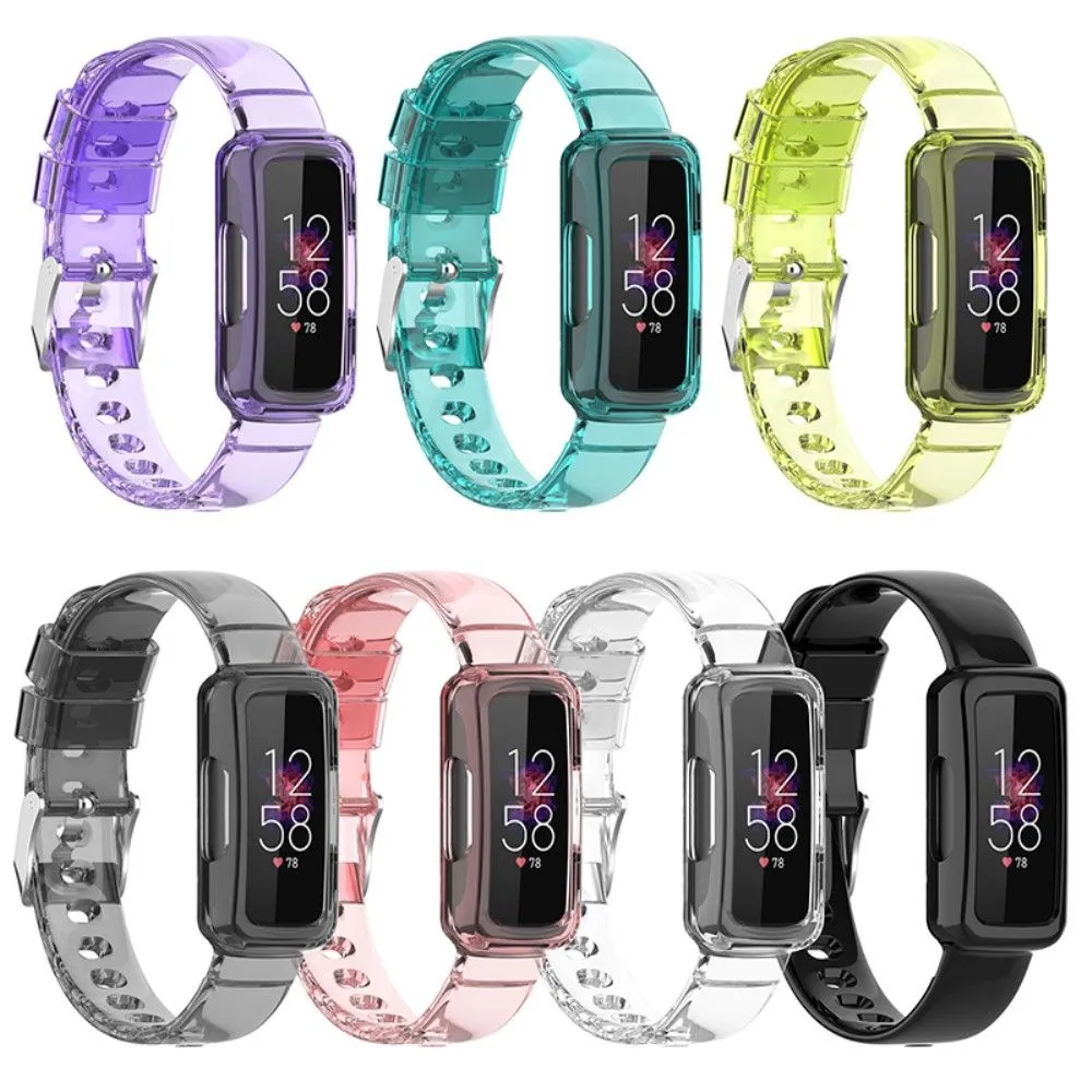 Fitbit Ace 3 / Luxe / Inspire HR clear TPU cover   watch strap - Transparent White