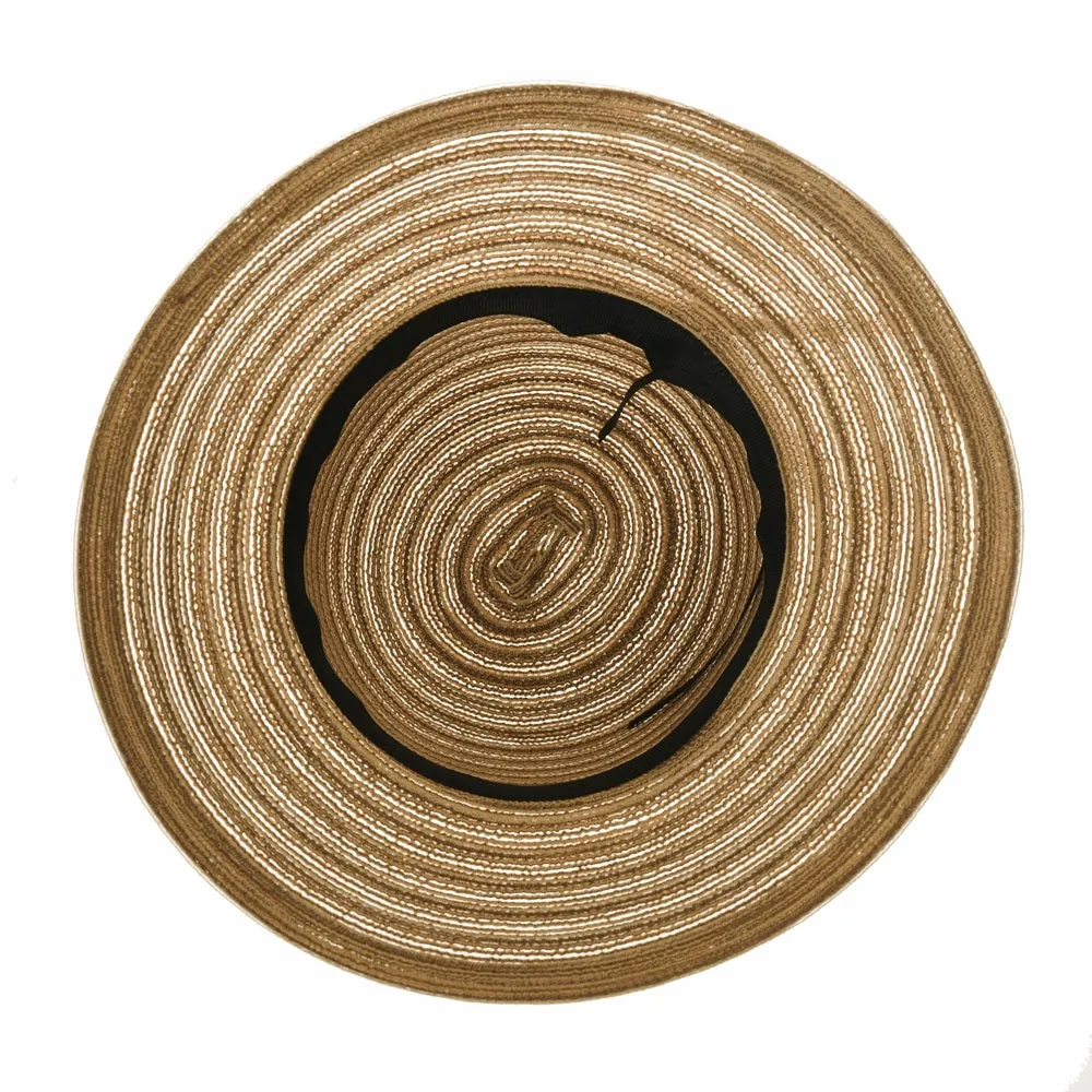 Flanging Straw Sun Hat Bocassi Summer Bowler For Women SLH1035