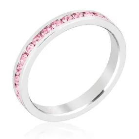 Gail Pink Eternity Stackable Ring | 1ct