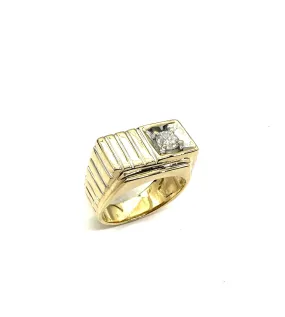 Gents Square Top 40 PTW Diamond  Ring