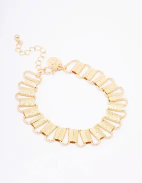 Gold Plated Link Chain Bracelet