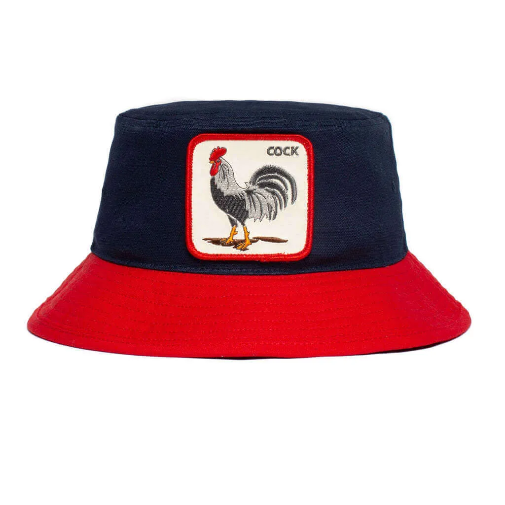 Goorin Brothers Mens Americana Bucket Hat 100% Cotton Animal Series - Navy