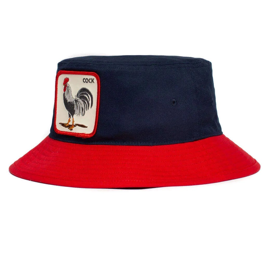 Goorin Brothers Mens Americana Bucket Hat 100% Cotton Animal Series - Navy