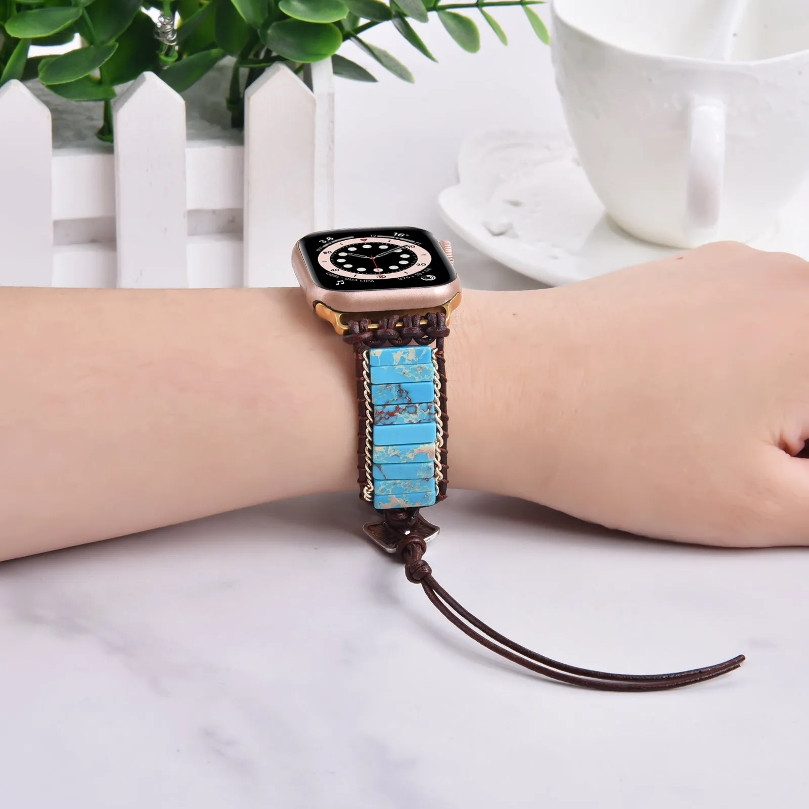 Handmade Bohemian Style Apple Watch Band Bracelet for 38/40/41mm & 42/44/45mm