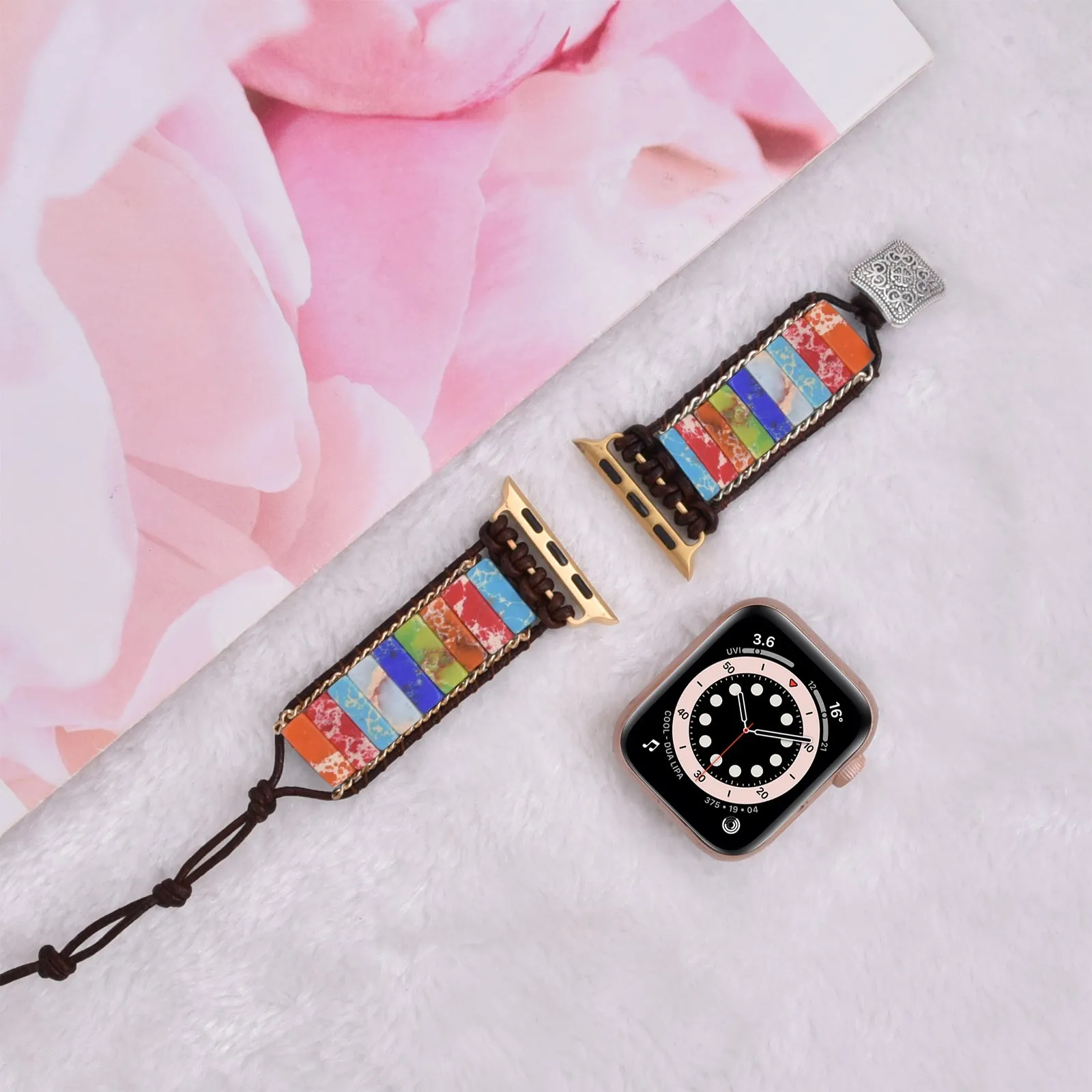 Handmade Bohemian Style Apple Watch Band Bracelet for 38/40/41mm & 42/44/45mm