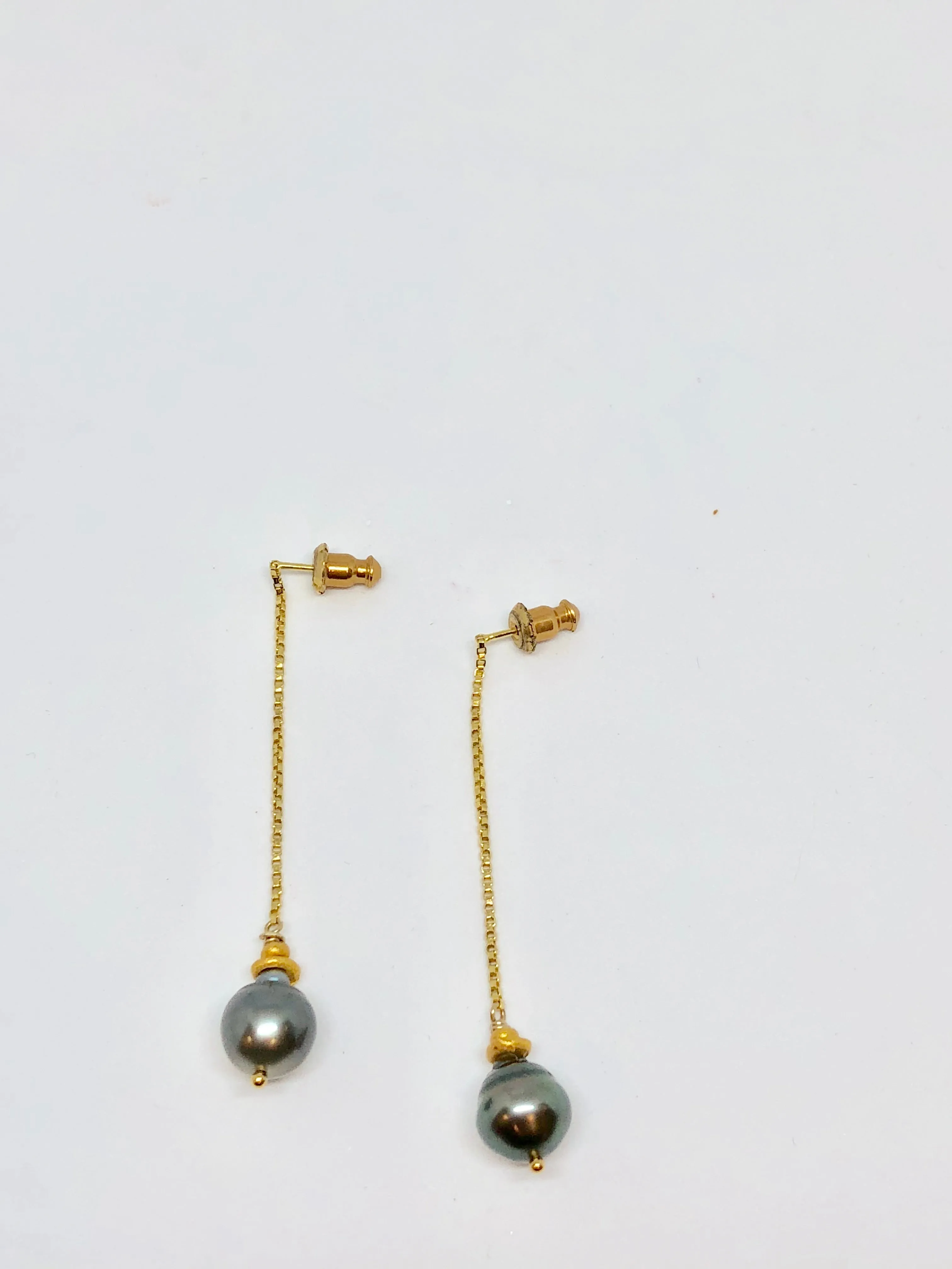 Heather Benjamin Tahitian Tribe Long Drop Earrings