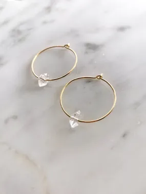 Herkimer Diamond Hoops