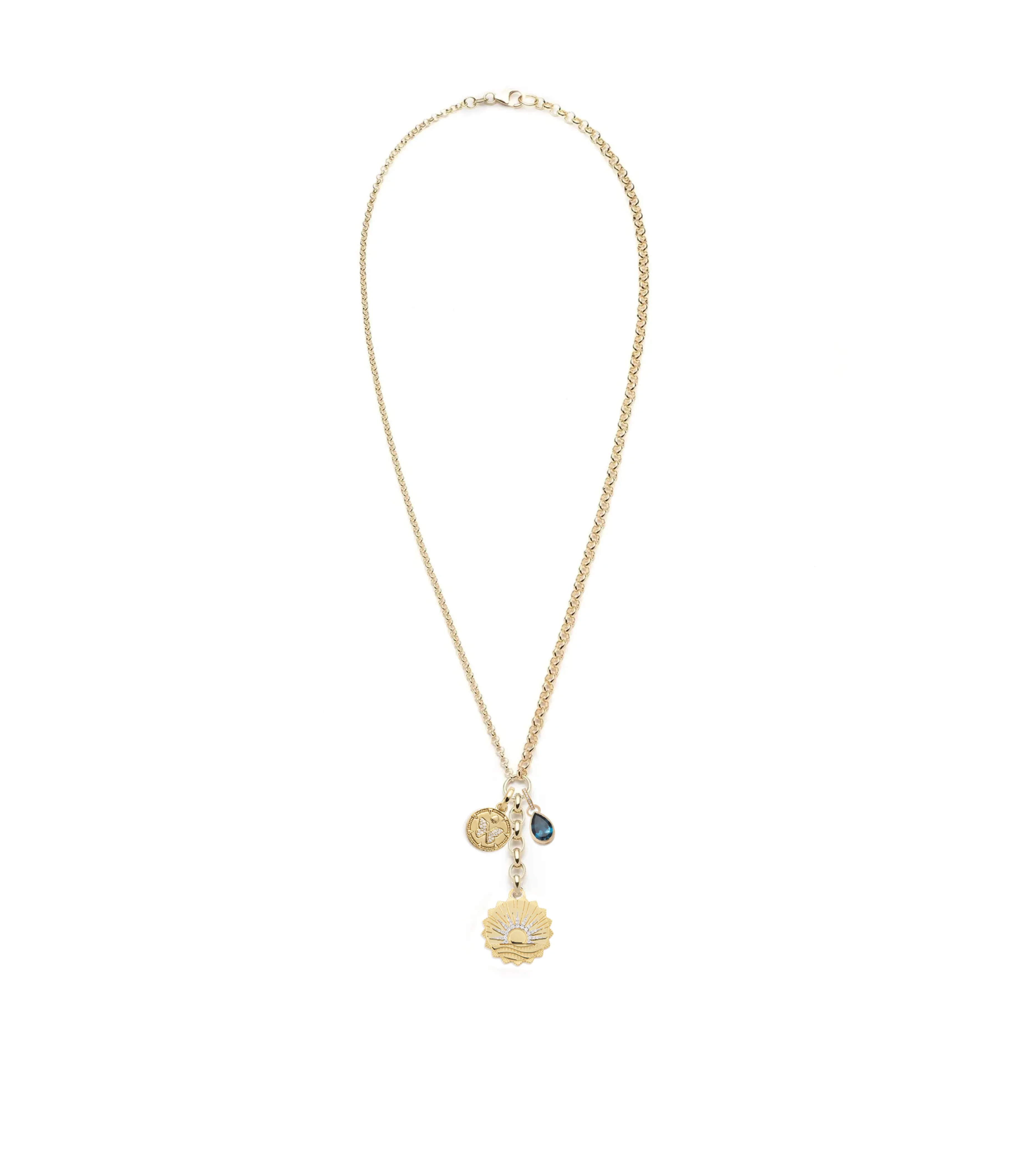 Internal Compass, Reverie & Forever Pair : Medium Mixed Belcher Extension Necklace