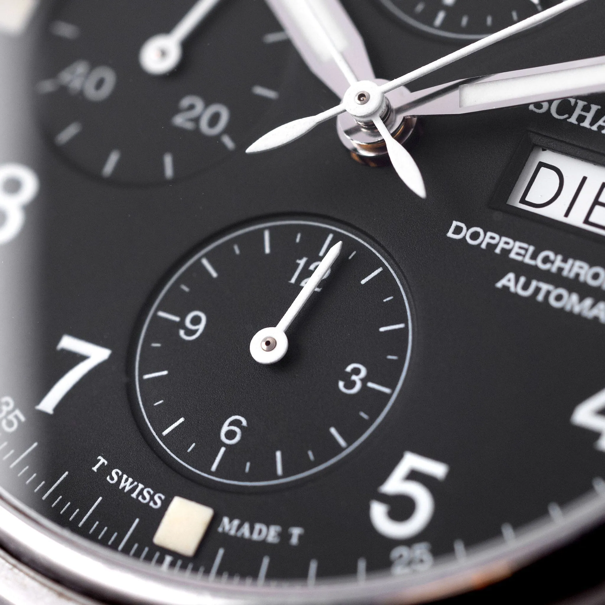 IWC Doppelchronograph Flieger Uhr 3713 Split Chronograph