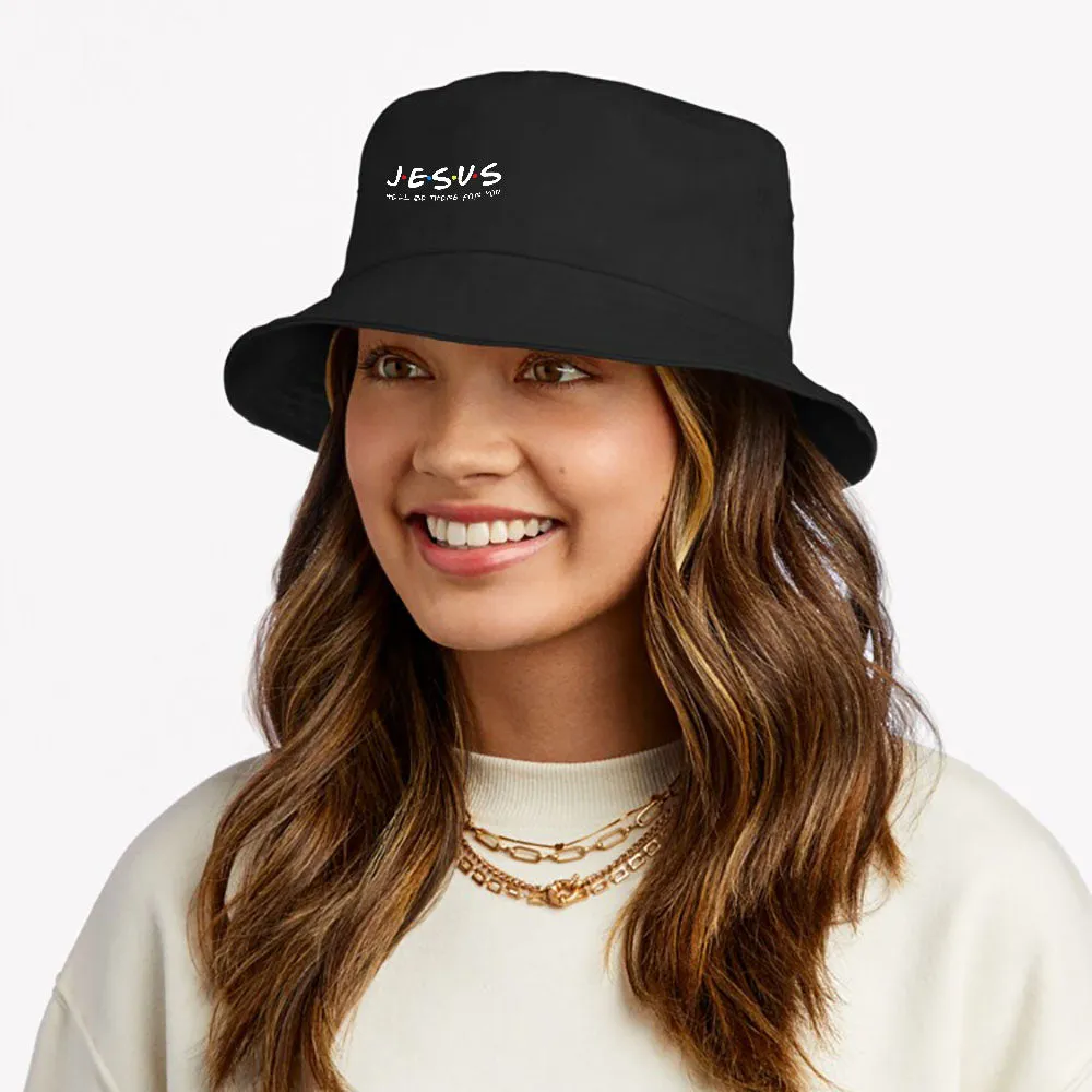 Jesus Friend He'll Be There For You Religious Pray Christian Bucket Hat