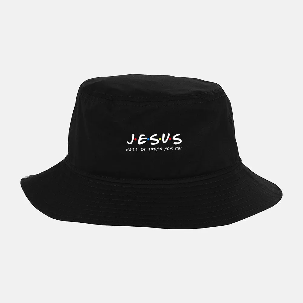 Jesus Friend He'll Be There For You Religious Pray Christian Bucket Hat